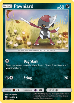 Pawniard #134 Pawniard - Cosmic Eclipse - #134 - Pokemon TCG card