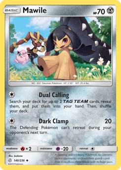 Mawile #140 Mawile - Cosmic Eclipse - #140 - Pokemon TCG card