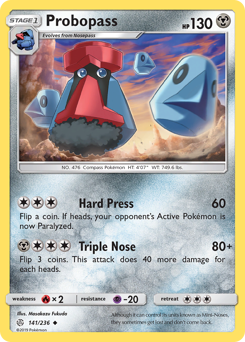 Probopass #141 Probopass - Cosmic Eclipse - #141 - Pokemon TCG card