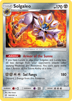 Solgaleo #142 Solgaleo - Cosmic Eclipse - #142 - Pokemon TCG card