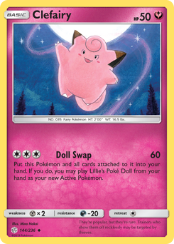 Clefairy - Cosmic Eclipse - #144 - Pokemon TCG card