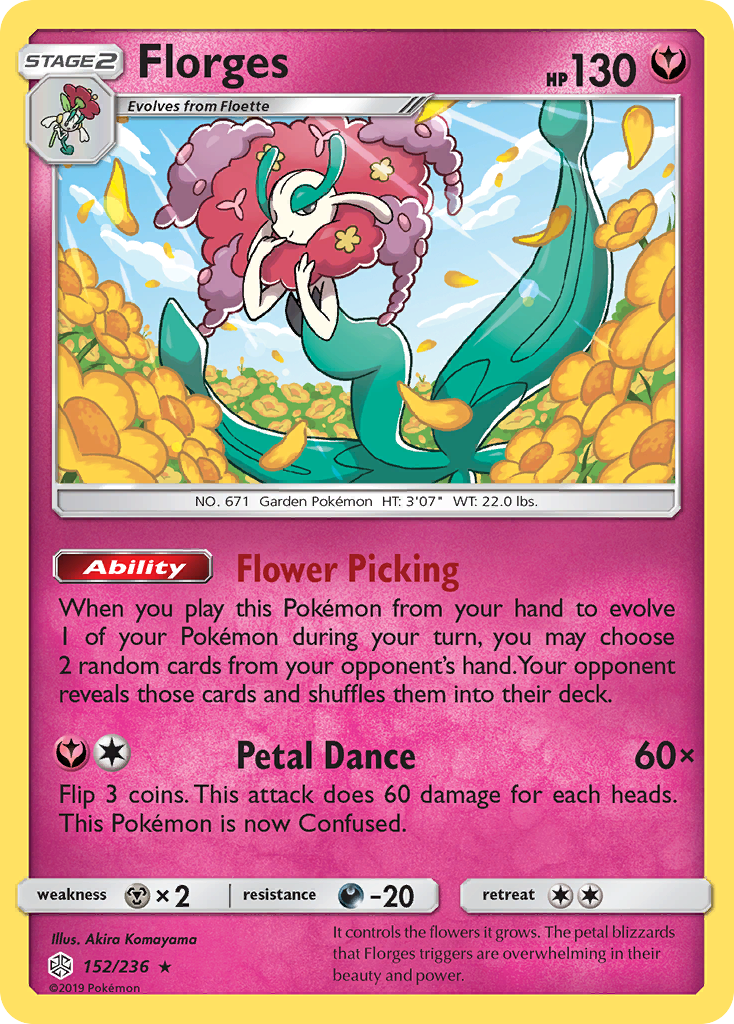 Florges - Cosmic Eclipse - #152 - Pokemon TCG card
