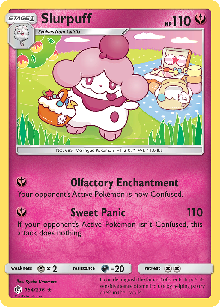 Slurpuff - Cosmic Eclipse - #154 - Pokemon TCG card