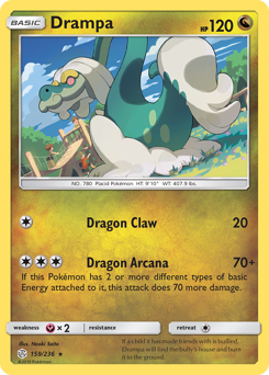 Drampa #159 Drampa - Cosmic Eclipse - #159 - Pokemon TCG card