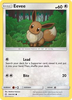 Eevee #166 Eevee - Cosmic Eclipse - #166 - Pokemon TCG card