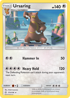 Ursaring - Cosmic Eclipse - #172 - Pokemon TCG card