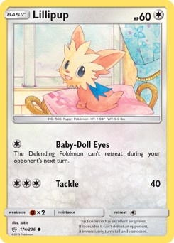 Lillipup #174 Lillipup - Cosmic Eclipse - #174 - Pokemon TCG card