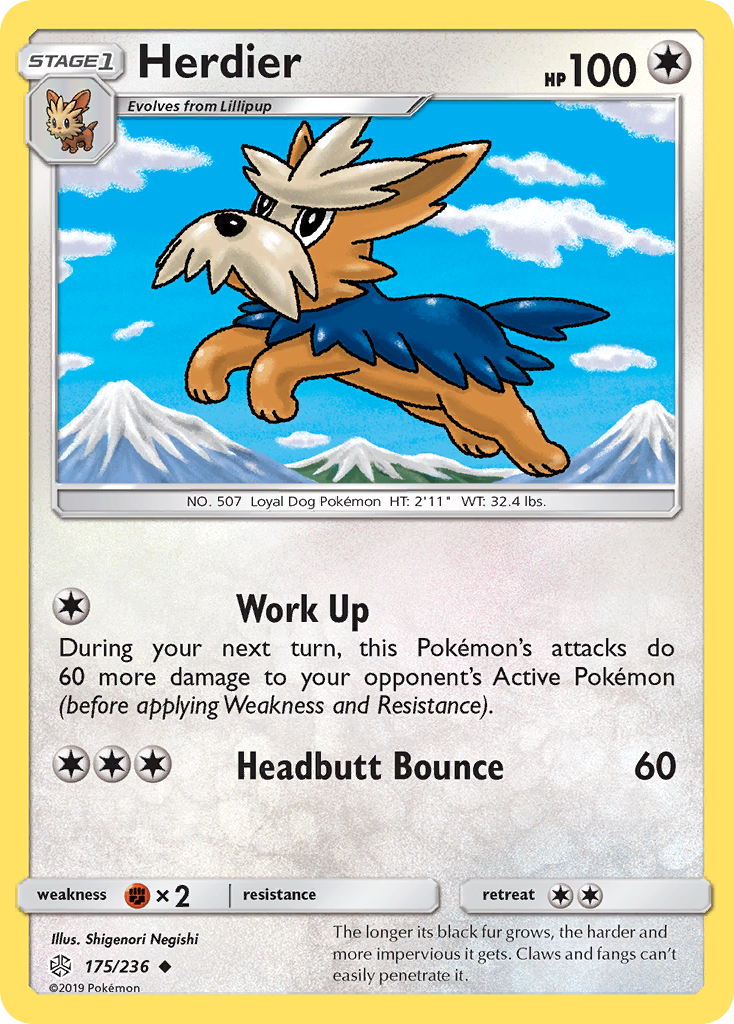 Herdier - Cosmic Eclipse - #175 - Pokemon TCG card