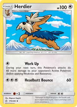 Herdier - Cosmic Eclipse - #175 - Pokemon TCG card