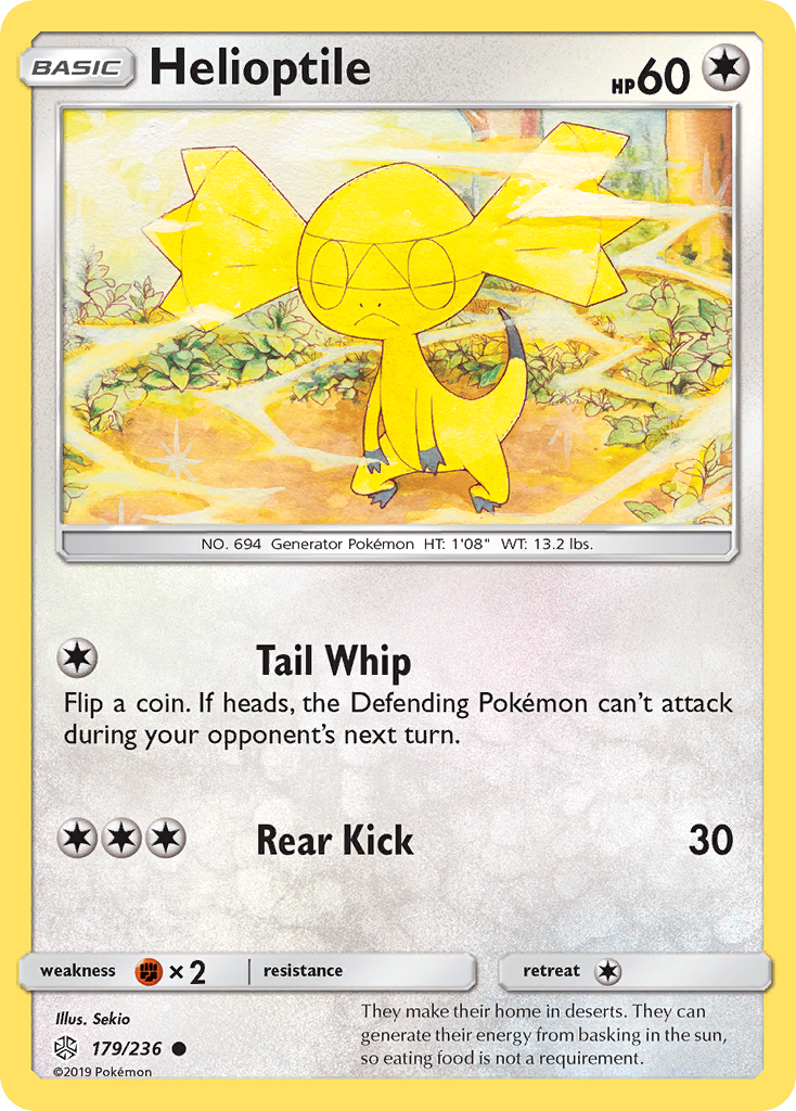 Helioptile - Cosmic Eclipse - #179 - Pokemon TCG card