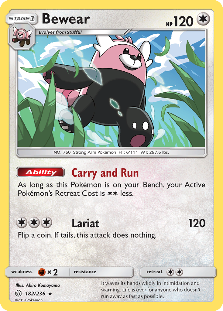 Bewear - Cosmic Eclipse - #182 - Pokemon TCG card