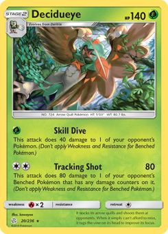 Decidueye #20 Decidueye - Cosmic Eclipse - #20 - Pokemon TCG card