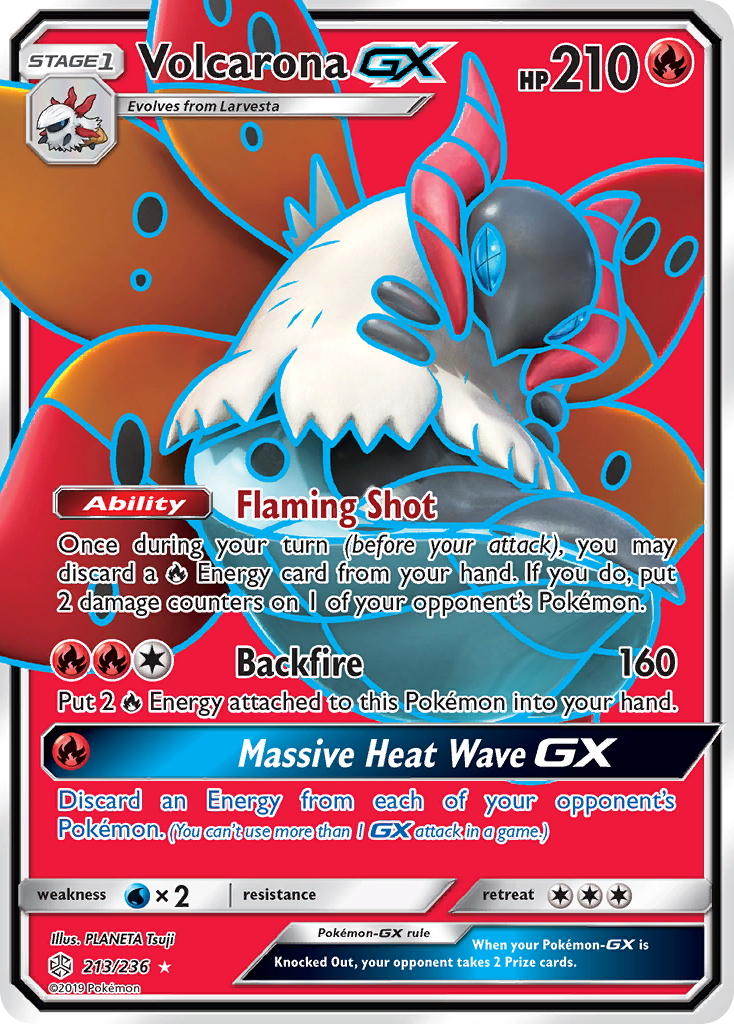 Volcarona-GX - Cosmic Eclipse - #213 - Pokemon TCG card