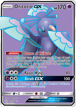 Oricorio-GX #217 Oricorio-GX - Cosmic Eclipse - #217 - Pokemon TCG card