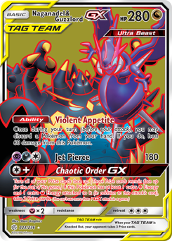 Naganadel & Guzzlord-GX #223 Naganadel & Guzzlord-GX - Cosmic Eclipse - #223 - Pokemon TCG card