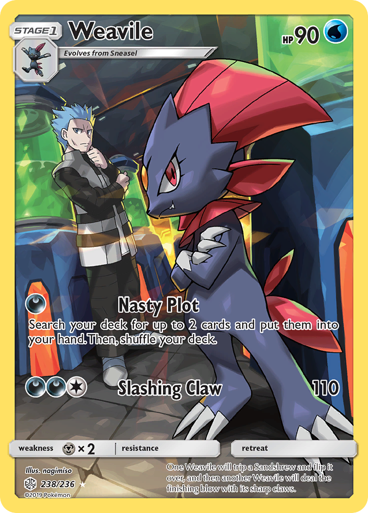 Weavile - Cosmic Eclipse - #238 - Pokemon TCG card