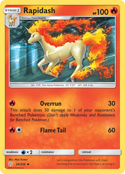 Rapidash #24 Rapidash - Cosmic Eclipse - #24 - Pokemon TCG card