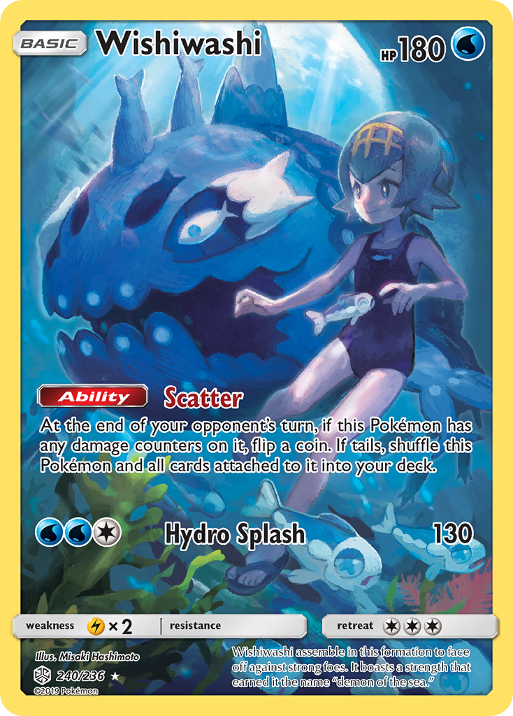 Wishiwashi - Cosmic Eclipse - #240 - Pokemon TCG card