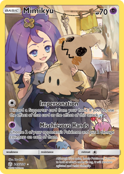 Mimikyu #245 Mimikyu - Cosmic Eclipse - #245 - Pokemon TCG card