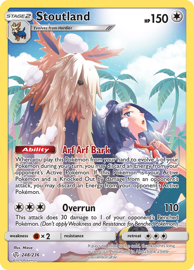Stoutland - Cosmic Eclipse - #248 - Pokemon TCG card