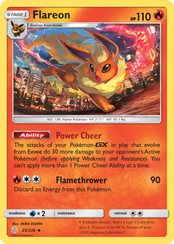 Flareon - Cosmic Eclipse - #25 - Pokemon TCG card