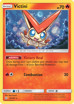 Victini #30 Victini - Cosmic Eclipse - #30 - Pokemon TCG card