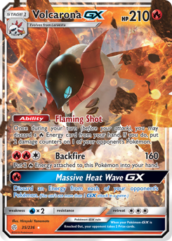 Volcarona-GX #35 Volcarona-GX - Cosmic Eclipse - #35 - Pokemon TCG card