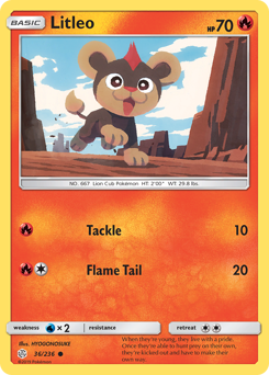 Litleo #36 Litleo - Cosmic Eclipse - #36 - Pokemon TCG card