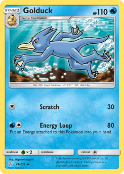 Golduck #41 Golduck - Cosmic Eclipse - #41 - Pokemon TCG card