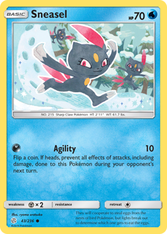 Sneasel #43 Sneasel - Cosmic Eclipse - #43 - Pokemon TCG card