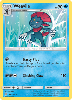 Weavile - Cosmic Eclipse - #44 - Pokemon TCG card