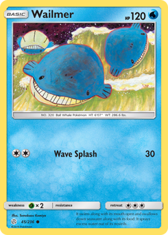 Wailmer #45 Wailmer - Cosmic Eclipse - #45 - Pokemon TCG card