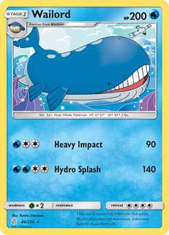 Wailord #46 Wailord - Cosmic Eclipse - #46 - Pokemon TCG card
