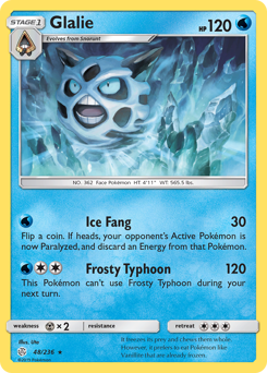 Glalie #48 Glalie - Cosmic Eclipse - #48 - Pokemon TCG card