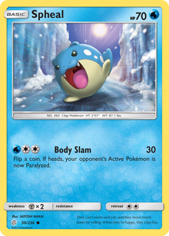 Spheal - Cosmic Eclipse - #50 - Pokemon TCG card