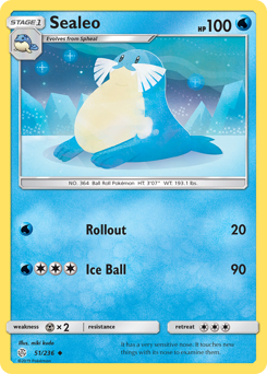 Sealeo #51 Sealeo - Cosmic Eclipse - #51 - Pokemon TCG card