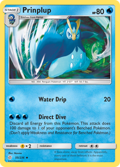 Prinplup #55 Prinplup - Cosmic Eclipse - #55 - Pokemon TCG card
