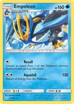 Empoleon - Cosmic Eclipse - #56 - Pokemon TCG card