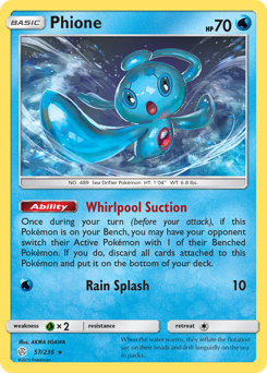 Phione #57 Phione - Cosmic Eclipse - #57 - Pokemon TCG card