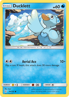 Ducklett - Cosmic Eclipse - #59 - Pokemon TCG card