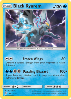 Black Kyurem #61 Black Kyurem - Cosmic Eclipse - #61 - Pokemon TCG card