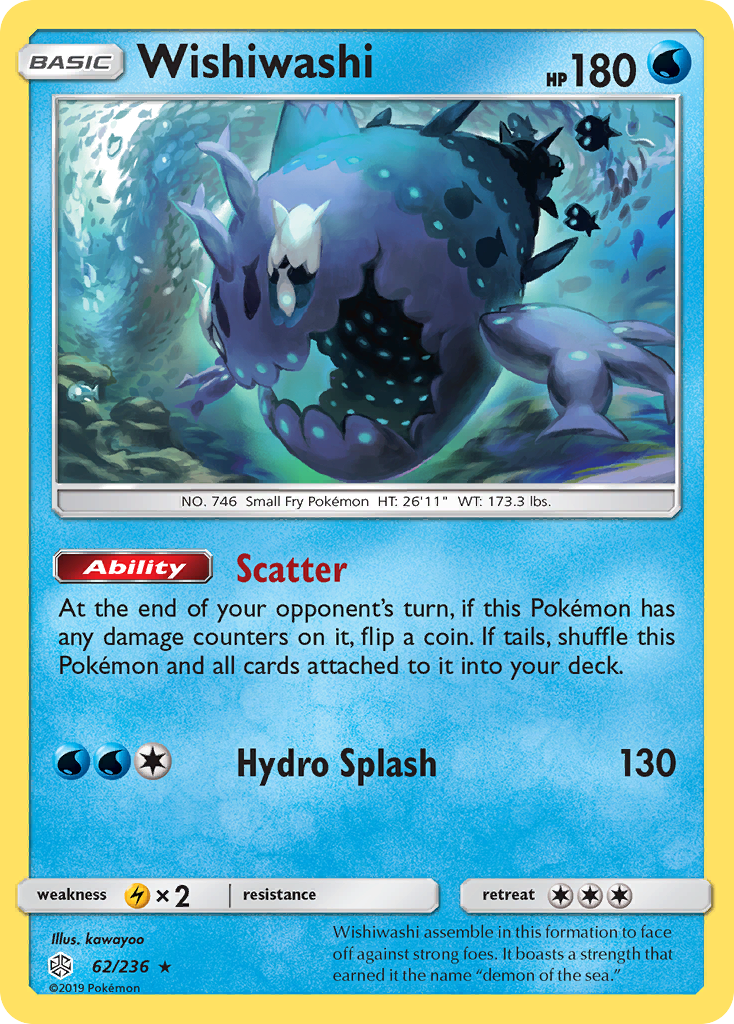 Wishiwashi - Cosmic Eclipse - #62 - Pokemon TCG card