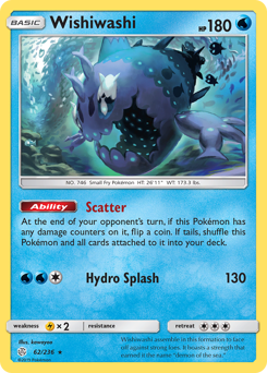 Wishiwashi #62 Wishiwashi - Cosmic Eclipse - #62 - Pokemon TCG card