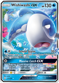 Wishiwashi-GX #63 Wishiwashi-GX - Cosmic Eclipse - #63 - Pokemon TCG card