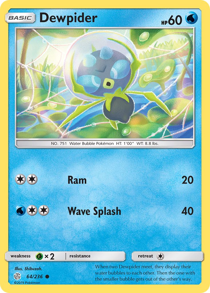 Dewpider - Cosmic Eclipse - #64 - Pokemon TCG card