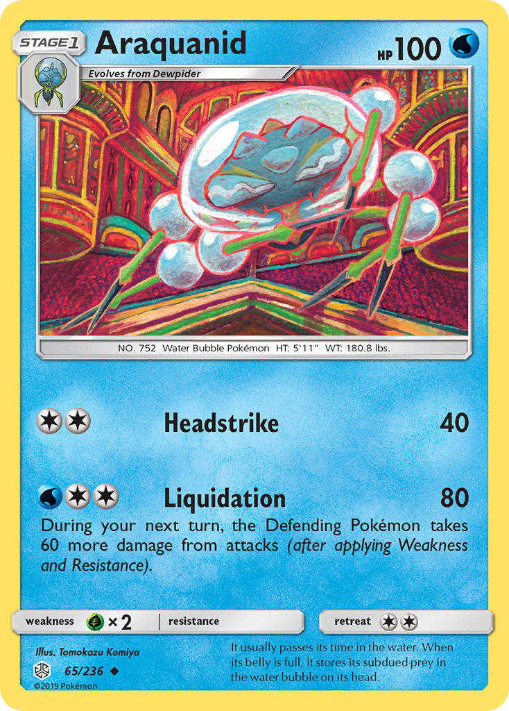 Araquanid - Cosmic Eclipse - #65 - Pokemon TCG card