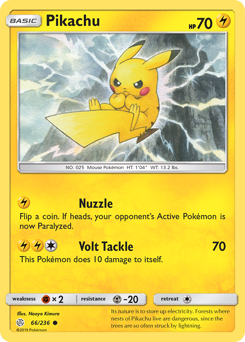 Pikachu #66 Pikachu - Cosmic Eclipse - #66 - Pokemon TCG card