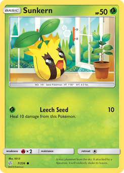 Sunkern - Cosmic Eclipse - #7 - Pokemon TCG card