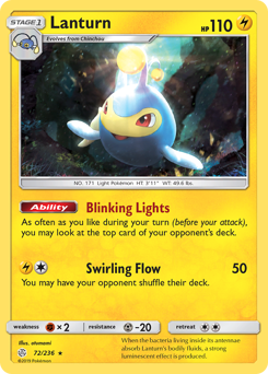 Lanturn - Cosmic Eclipse - #72 - Pokemon TCG card