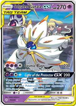 Solgaleo & Lunala-GX #75 Solgaleo & Lunala-GX - Cosmic Eclipse - #75 - Pokemon TCG card
